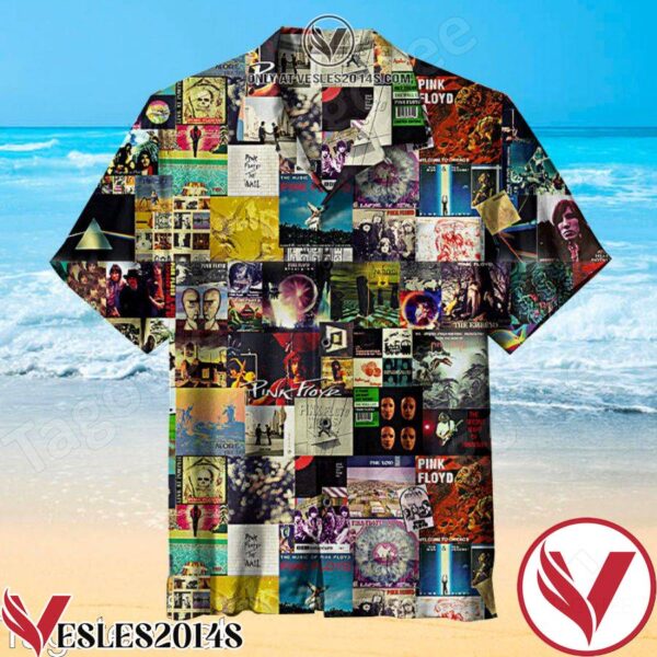 Pink Floyd Collage Hawaiian Shirt, Unique Gifts For Friends - Vesles2014S 1