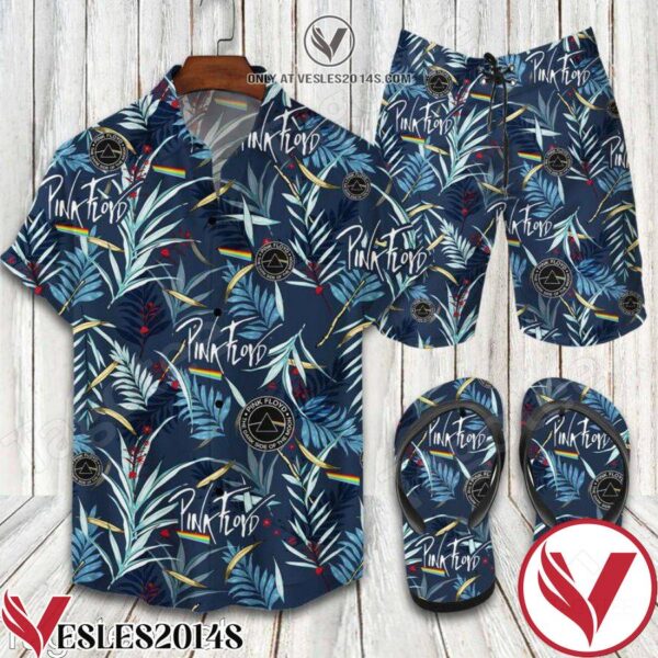 Pink Floyd Combo Hawaiian Shirt, Beach Shorts And Flip Flop, Unique Gifts For Friends - Vesles2014S 1