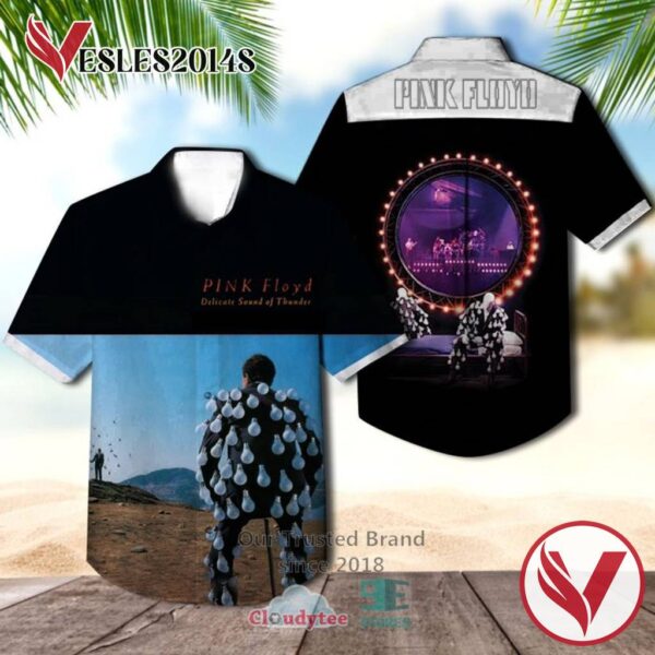 Pink Floyd Delicate Sound of Thunder Casual Hawaiian Shirt, Best Gifts For Summer Vesles2014S 1