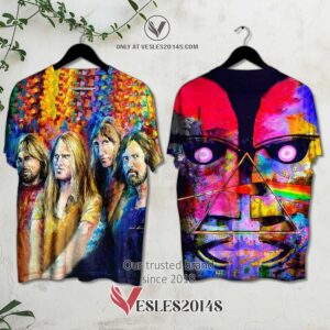 Pink Floyd Members Pattern Album 3D Shirt, Unique Gifts For Music Lovers - Vesles2014S
