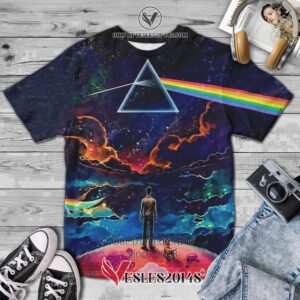 Pink Floyd Prism Galaxy Album 3D T-Shirt, Unique Gifts For Music Lovers - Vesles2014S