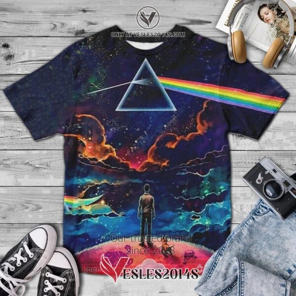 Pink Floyd Prism Galaxy Album 3D T-Shirt, Unique Gifts For Music Lovers - Vesles2014S