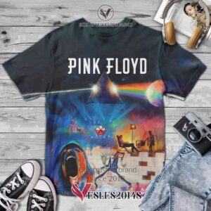Pink Floyd Prism Scream Album 3D T-Shirt, Unique Gifts For Music Lovers - Vesles2014S