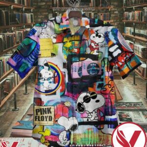 Pink Floyd Snoopy Hawaiian Shirt, Unique Gifts For Friends - Vesles2014S 1