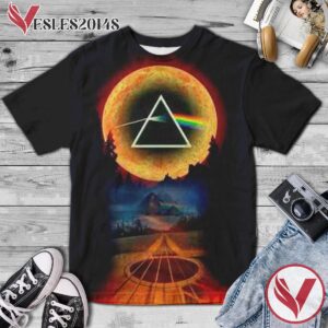 Pink Floyd The Dark Side Of The Moon Album Cover Style 2 Shirt, Perfect Gifts For Music Lovers - Vesles2014S