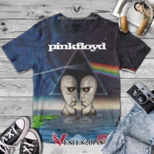Pink Floyd The Dark Side of the Moon The Division Bell Album 3D T-Shirt, Unique Gifts For Music Lovers - Vesles2014S