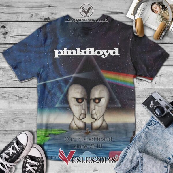 Pink Floyd The Dark Side of the Moon The Division Bell Album 3D T-Shirt, Unique Gifts For Music Lovers - Vesles2014S
