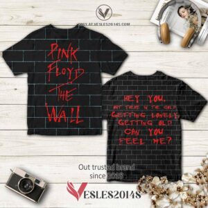 Pink Floyd The Wall Can you feel me Album 3D T-Shirt, Perfect Gifts For Music Lovers - Vesles2014S
