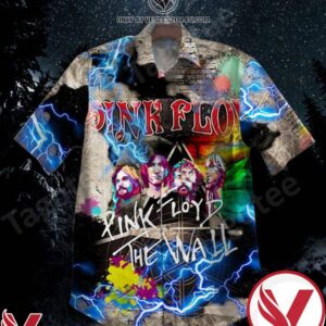 Pink Floyd The Wall Lightning Hawaiian Shirt, Unique Gifts For Friends - Vesles2014S 1