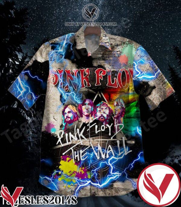 Pink Floyd The Wall Lightning Hawaiian Shirt, Unique Gifts For Friends - Vesles2014S 1