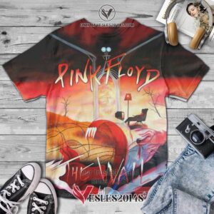 Pink Floyd The Wall Red Album 3D T-Shirt, Unique Gifts For Music Lovers - Vesles2014S