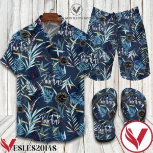 Pink Floyd Tropical Combo Hawaiian Shirt, Beach Shorts And Flip Flop, Unique Gifts For Friends - Vesles2014S 1