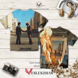 Pink Floyd Wish You Were Here Album 3D T-Shirt, Perfect Gifts For Music Lovers - Vesles2014S