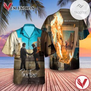 Pink Floyd Wish You Were Here Album Cover Hawaiian Shirt, Best Gift For Music Lovers Vesles2014S