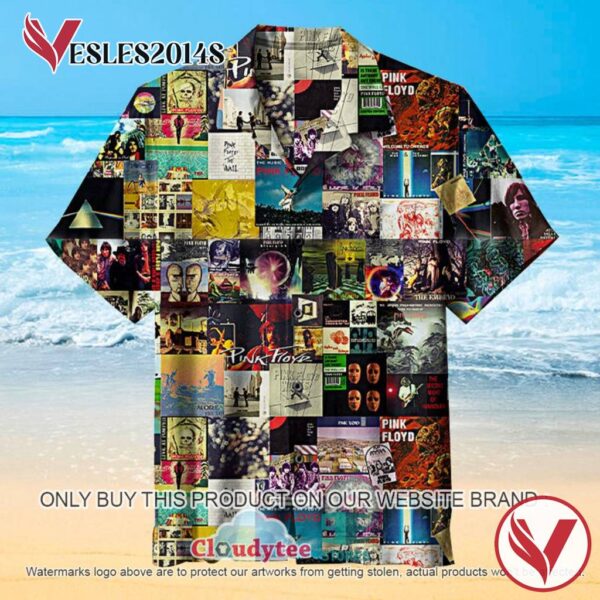 Pink Floyd band Album Covers Hawaiian Shirt, Best Gift For Music Lovers Vesles2014S