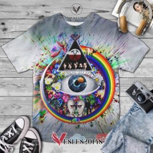 Pink Floyd circle rainbow mix album covers Album 3D T-Shirt, Unique Gifts For Music Lovers - Vesles2014S