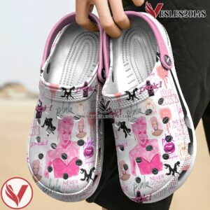 Pink Music Crocs Crocband Clogs Shoes, Unique Gifts For Fans Style 1 - Vesles2014S 4