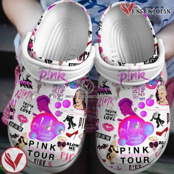 Pink Music Crocs Crocband Clogs Shoes, Unique Gifts For Fans Style 10 - Vesles2014S