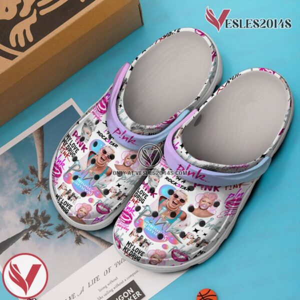 Pink Music Crocs Crocband Clogs Shoes, Unique Gifts For Fans Style 5 - Vesles2014S 2