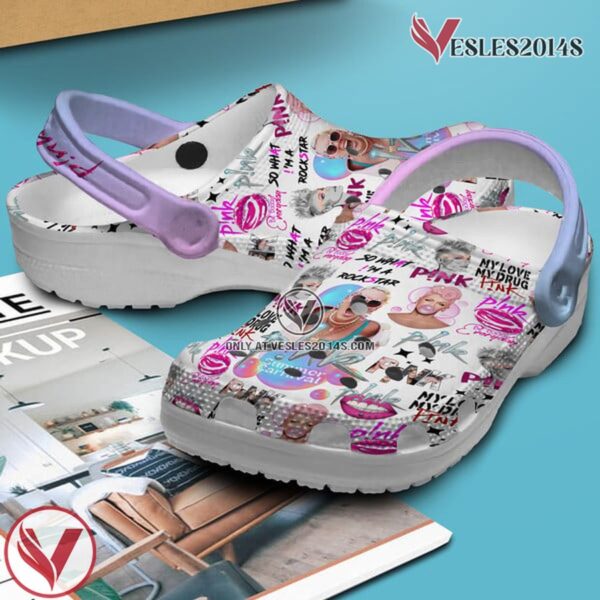 Pink Music Crocs Crocband Clogs Shoes, Unique Gifts For Fans Style 5 - Vesles2014S 3