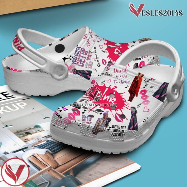 Pink Music Crocs Crocband Clogs Shoes, Unique Gifts For Fans Style 6 - Vesles2014S 2