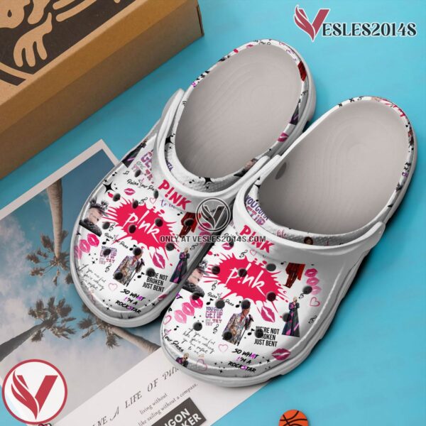 Pink Music Crocs Crocband Clogs Shoes, Unique Gifts For Fans Style 6 - Vesles2014S 3