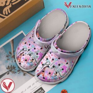 Pink Music Crocs Crocband Clogs Shoes, Unique Gifts For Fans Style 7 - Vesles2014S 3