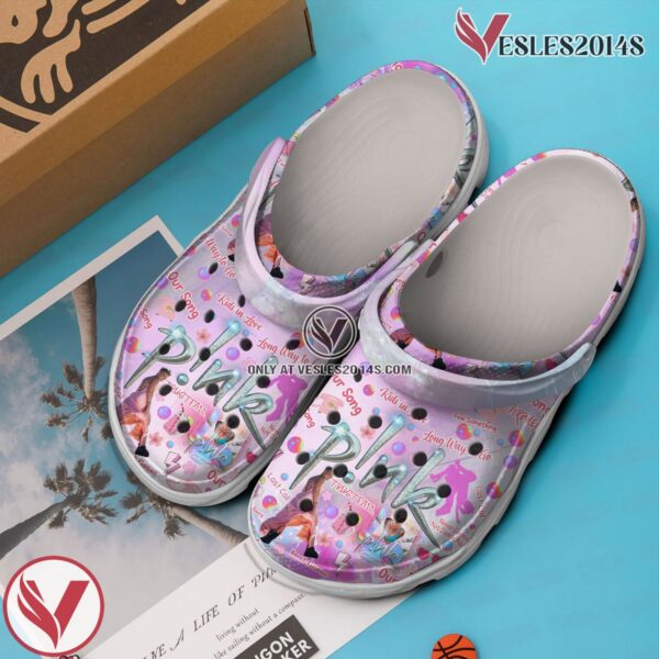 Pink Music Crocs Crocband Clogs Shoes, Unique Gifts For Fans Style 7 - Vesles2014S 3