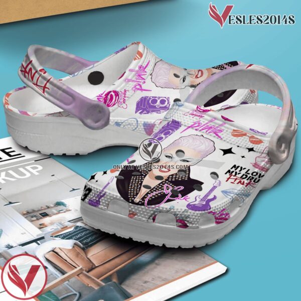 Pink Music Crocs Crocband Clogs Shoes, Unique Gifts For Fans Style 9 - Vesles2014S 2