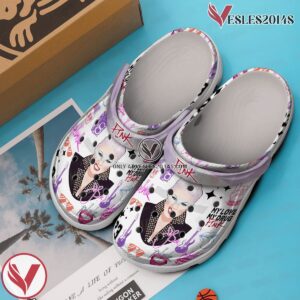Pink Music Crocs Crocband Clogs Shoes, Unique Gifts For Fans Style 9 - Vesles2014S 3
