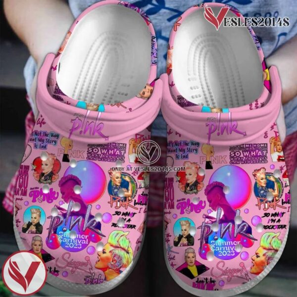 Pink Music Singer Crocs Crocband Clogs Shoes Comfortable For Men Women - Vesles2014S