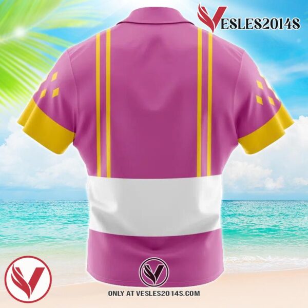 Pink Ranger Ninjetti Mighty Morphin Power Rangers Hawaiian Button Up Shirt, Perfect Gifts For Anime Lovers - Vesles2014S 1