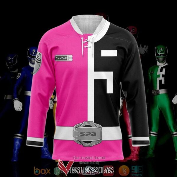 Pink Ranger S.P.D Hockey Jersey Shirt, Trending Gifts For Fans - Vesles2014s 2