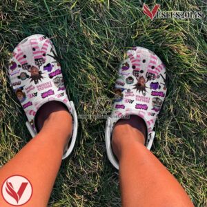 Pink Tape Lil Uzi Vert Music Crocs Crocband Clogs Shoes, Unique Gifts For Fans - Vesles2014S 2