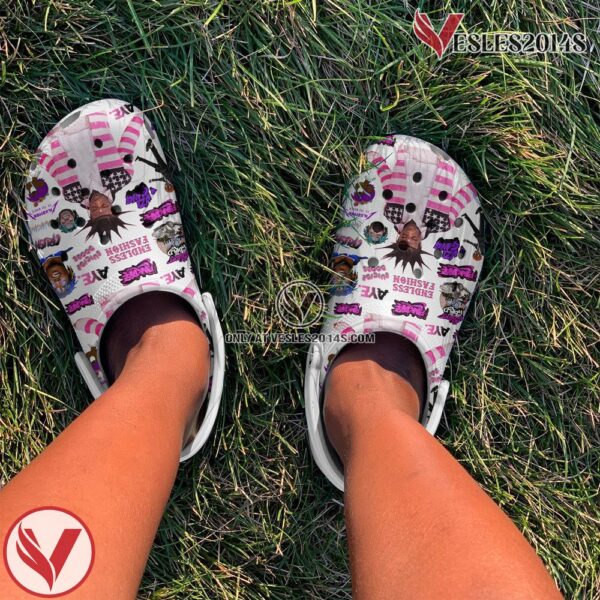 Pink Tape Lil Uzi Vert Music Crocs Crocband Clogs Shoes, Unique Gifts For Fans - Vesles2014S 2