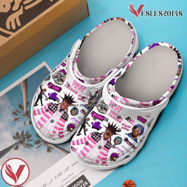 Pink Tape Lil Uzi Vert Music Crocs Crocband Clogs Shoes, Unique Gifts For Fans - Vesles2014S 3