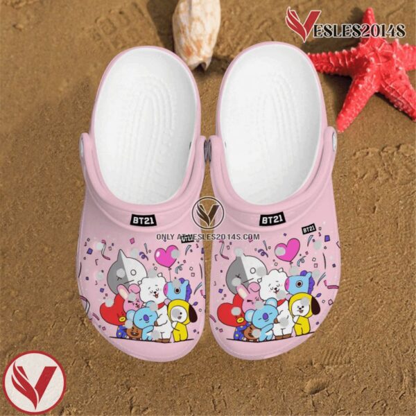 Pinkie Bt21 Party Friends Clog Shoes, Unique Gift From  Vesles2014S