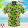 Piranha Plant Mario Bros Hawaiian Button Up Shirt, Perfect Gifts For Anime Lovers - Vesles2014S