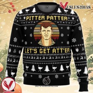 Pitter Patter Let’s Get At’er Letterkenny Ugly Christmas Sweater, Unique Christmas Gift For Fans - Vesles2014S