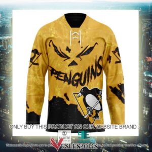 Pittsburgh Penguins Blood Personalized Hockey Jersey Shirt, Trending Gifts For Fans - Vesles2014s 2
