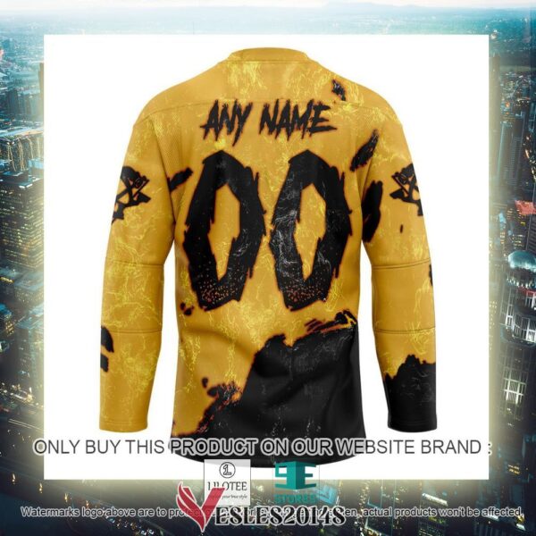 Pittsburgh Penguins Blood Personalized Hockey Jersey Shirt, Trending Gifts For Fans - Vesles2014s 3