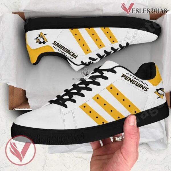 Pittsburgh Penguins Hockey Stan Smith Shoes, Unique Sneaker For Fans - Vesles2014s 1