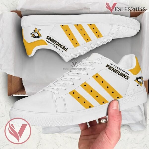 Pittsburgh Penguins Hockey Stan Smith Shoes, Unique Sneaker For Fans - Vesles2014s