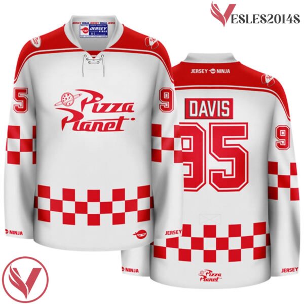 Pizza Planet Andy Davis Hockey Jersey - Vesles2014S