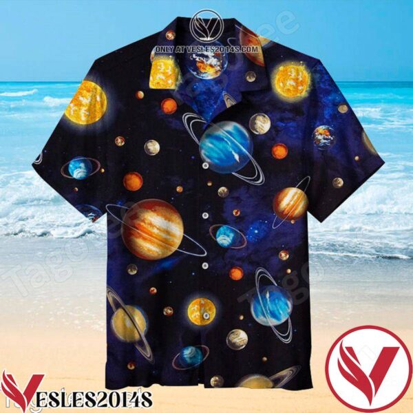 Planets And Planets Hawaiian Shirt, Unique Gifts For Friends - Vesles2014S 1