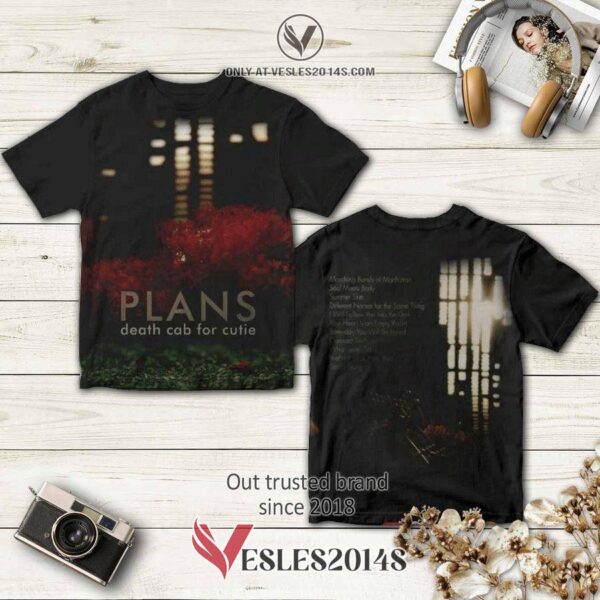 Plans Death Cab for Cutie Album 3D Shirt, Perfect Gifts For Music Lovers - Vesles2014S