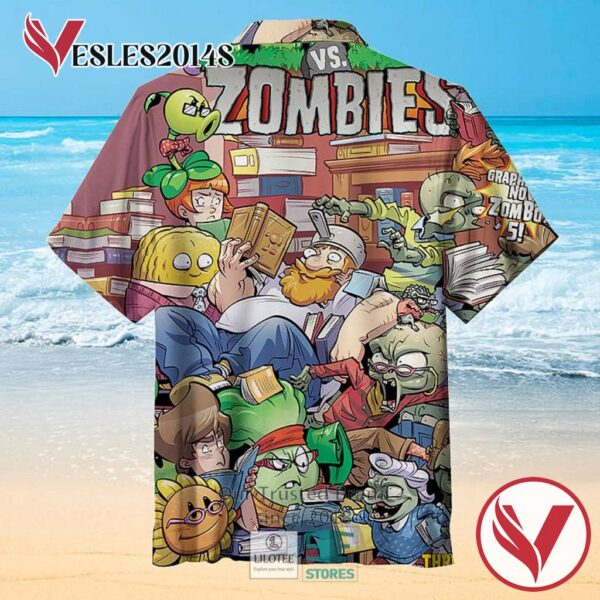Plants vs Zombies Casual Hawaiian Shirt, Best Gifts For Summer Vesles2014S 2