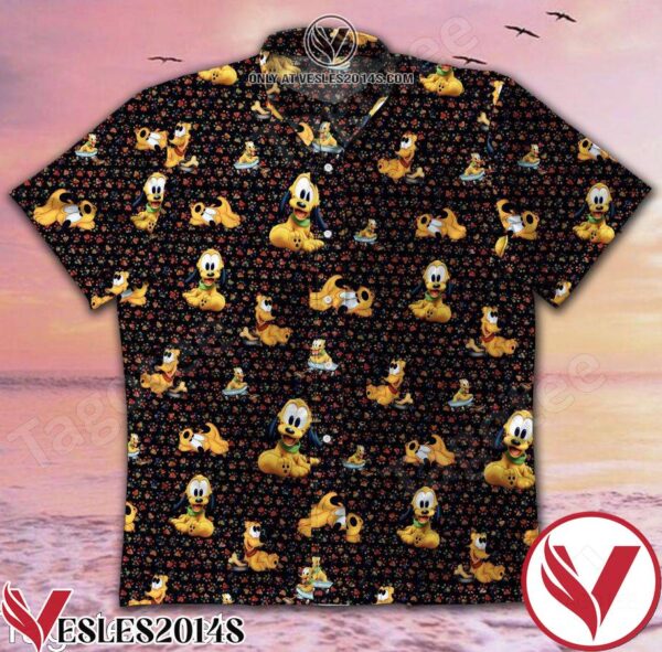 Pluto Dog Colorful Paw Hawaiian Shirt, Unique Gifts For Friends - Vesles2014S 1