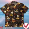 Pluto Dog Flower Pattern Black Hawaiian Shirt, Unique Gifts For Friends - Vesles2014S 1