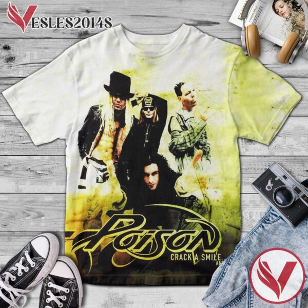 Poison Crack A Smile And More Album Cover Shirt, Perfect Gifts For Music Lovers - Vesles2014S